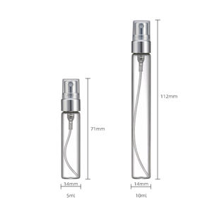Hot bán 2ml 3ml 5ml 10ml hình ống rõ ràng Glass mini Perfume Spray Chai - Product Image 4