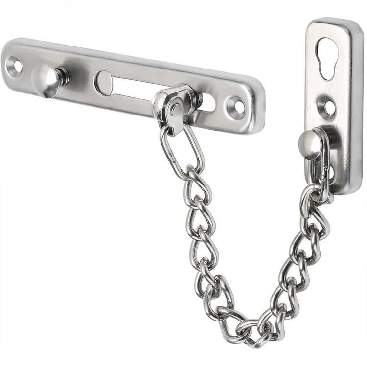 Protezione della porta della catena dell'hotel di sicurezza in acciaio inossidabile con serratura antifurto a molla