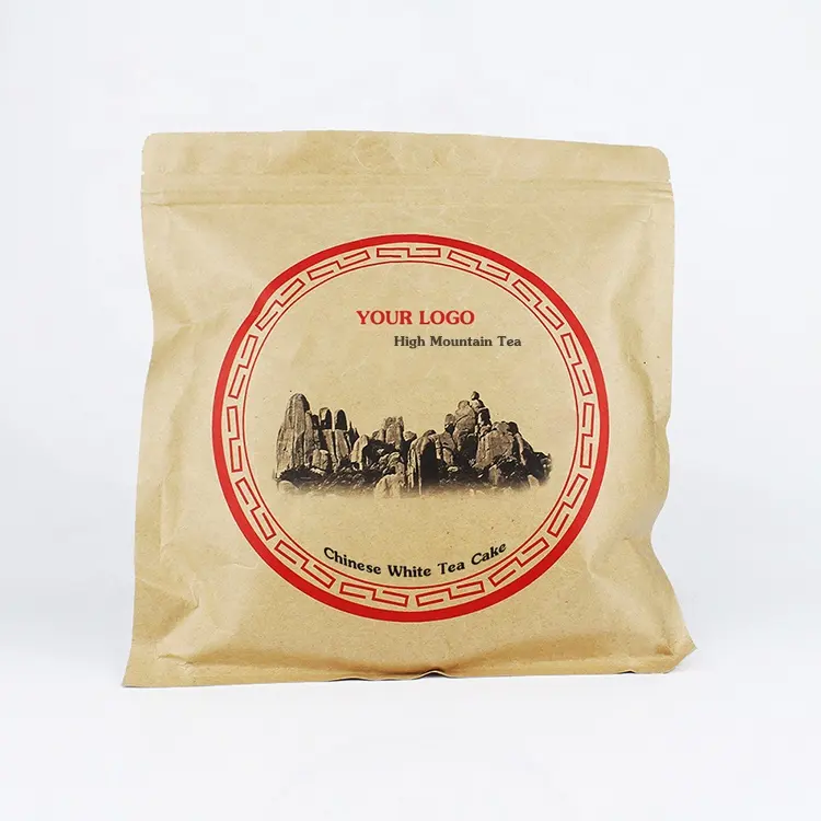 Custom stampato in carta Kraft sacchetto per imballaggio alimentare in alluminio sacchetto di carta Kraft per torte da tè Tortillas Roti pane