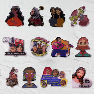 Trung Quốc Bangladesh nhà máy Tùy chỉnh hình dạng khác nhau ve áo huy hiệu giá rẻ Movie nhân vật bù đắp silkscreen in Epoxy hat pins - Product Image 1