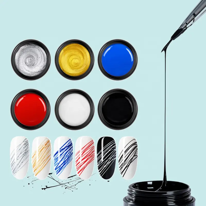 8ml Gel Nagellack Spider Nail Gel Einweichen Offline Drawing Painting Gel Polish für Nail Art