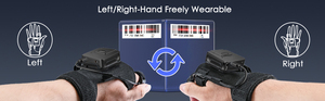 Wearable Blue Tooth 2D <strong>QR</strong> <strong>Code</strong> <strong>Reader</strong> Mini Wireless Barcode <strong>Scanner</strong> Blue Tooth <strong>Reader</strong> Finger <strong>Scanner</strong> for Bulk Goods Checking - Product Image 4