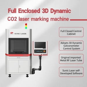 ARGUS completamente chiusa messa a fuoco dinamica galvo laser macchina per marcatura cnc co2 lazer cutter per carta