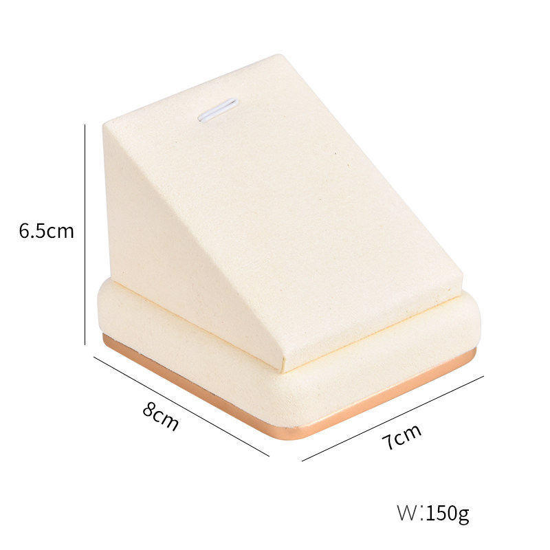 Supporto per pendente beige con base in metallo