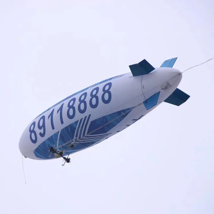 Özel reklam uzaktan kumanda Blimp gösterisi dev Blimp Drone hibrid zeship diflying ble uçan açık Rc Zeppelin