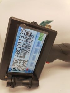 DH Fácil de operar TIJ Impresora de mano Barra de fecha de caducidad Código QR Número de lote Imprimir Impresora de inyección de tinta 12,7mm 25,4mm - Product Image 2
