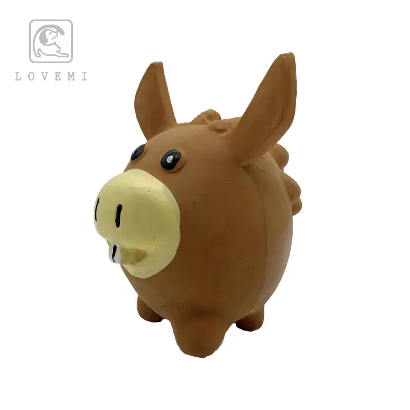 Escova de dentes de porco grande e engraçada para cães, escova de dentes de látex para animais de estimação, brinquedo de treinamento para cães, desenho personalizado