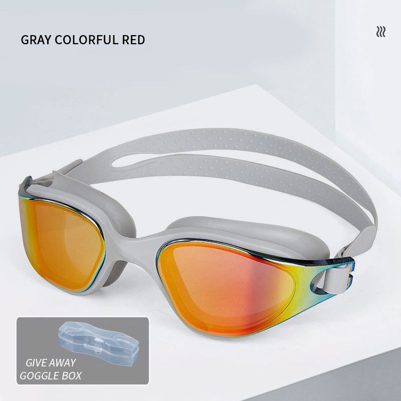 gray colorful red