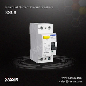 Disyuntor de corriente Residual con 16a, 20a, 40a, tipo a, CA, 230V, 2p, 4p, RCCB, rcbo, RCD, 3SL6, SASSIN - Product Image 2
