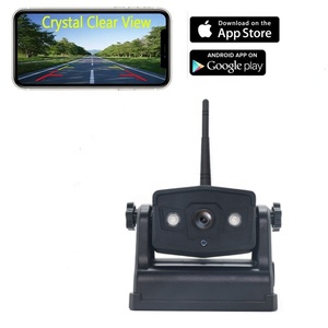 Portable 1080P AHD <strong>Wireless</strong> <strong>Backup</strong> Camera Magnet Base Rechargeable Battery Wifi Rear View Cameras Kit for Lorry Truck Tailer