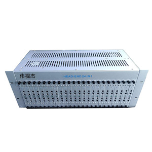 CATV de 24 canales para HDMI a RF, sistema de TV por cable, modulador de frecuencia adyacente digital a analógico frontal para sala de ordenadores de Hotel