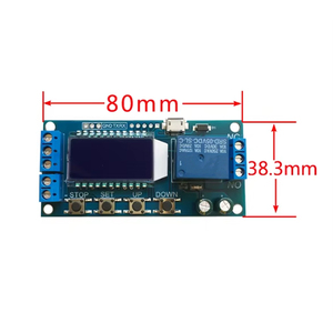 Xy-lj02 mikro USB dijital LCD ekran zaman geciktirme rölesi modülü DC 6-30V kontrol çok fonksiyonlu zamanlayıcı anahtarı tetik döngüsü modülü
