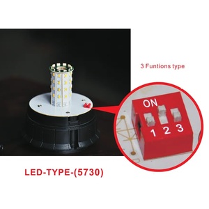 ไฟบีคอนประสิทธิภาพสูง DC12-48V LED ไฟเตือนแฟลช40 LEDs พร้อมฐานแม่เหล็ก/ฐานสกรู/สายฟ้าเดี่ยว IP56 - Product Image 6