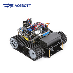WiFi ESP32 4WD Smart Robot Tank Programmier bar für Arduino-kompatibles Kit mit Sensor modulen Coding Tutorials für Kinder Robotik
