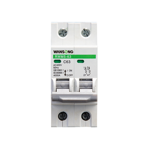 1A a 63A AC 230V/400V Mini disyuntor 1P <span class=keywords><strong>2P</strong></span> 3P 4P 63Amp Pole MCB con protección contra sobrecarga Din Rail montado en el RWM5-63 - Product Image 3