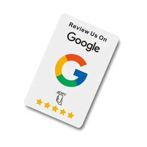 Programmier bare 13,56 MHz RFID Google Review Card NFC Google Comment Card mit QR-Code