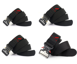 Người Đàn Ông Cổ Điển Của 3.8Cm Nylon Vành Đai Chiến Thuật Với Phát Hành Nhanh Chóng Khóa Ánh Sáng Vải Thắt Lưng Cho Săn Bắn Đi Bộ Đường Dài Thể Thao Dây Thắt Lưng - Product Image 3