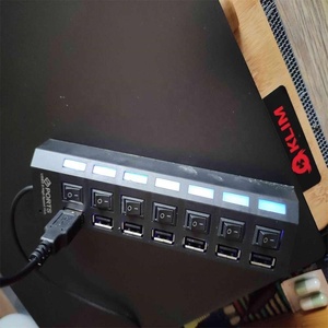 USB гнездо 7 портов USB концентратор 2,0 с вкл/OFF LED переключатель USB разветвитель компонентов для планшет ноутбук компьютер - Product Image 3