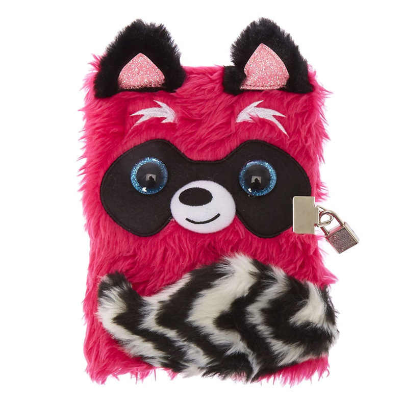 Seaygift, fábrica de China, venta al por mayor, económico, kawaii, diario de felpa, diario de viaje, cuaderno mullido con cerradura - Product Image 6