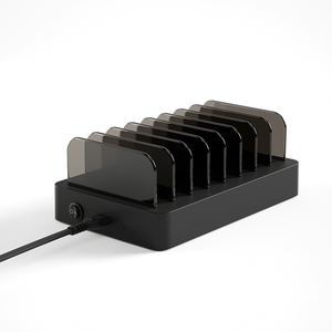 Desktop Portable <strong>AC</strong> <strong>Input</strong> Smart 8 Ports USB Fast Charging Organizer 75W Mobile Charge Station With 6 USB Port 2 Type C Port - Product Image 4