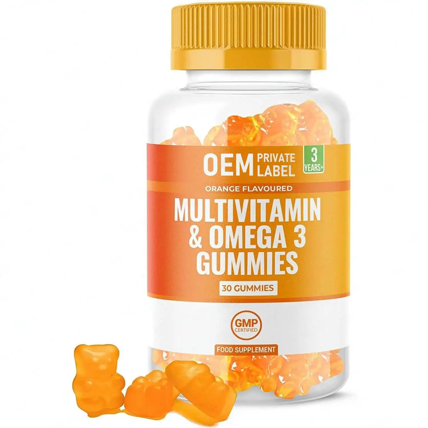 Oem nhãn hiệu riêng Vitamin tổng hợp gummy vitamin C kẽm hệ thống miễn dịch Vitamin tổng hợp Omega 3 Gummies