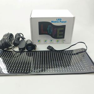 Гибкий светодиодный дисплей Signage панель RGB Программируемый USB пиксель мягкий анимированный рекламный экран - Product Image 4