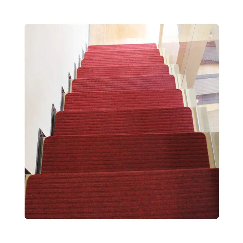 Сопротивление скольжению Крытый лестничные ступени ковровая дорожка коврики для старших детей, собаки, Non-Slip лестницы ковер 8x30 дюймов ПВХ задняя крышка