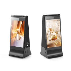 FYD868 Dual 7 pulgadas Mesa interactiva Pequeño LCD Señalización digital Publicidad Pantalla Reproductor Sensor de movimiento incorporado - Product Image 1
