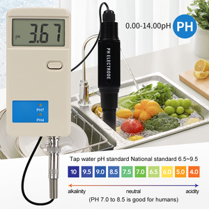 Medidor de PH portátil electrónico Digital con pantalla LCD grande, probador de PH para laboratorio con sonda de PH, novedad de 2017 - Product Image 4