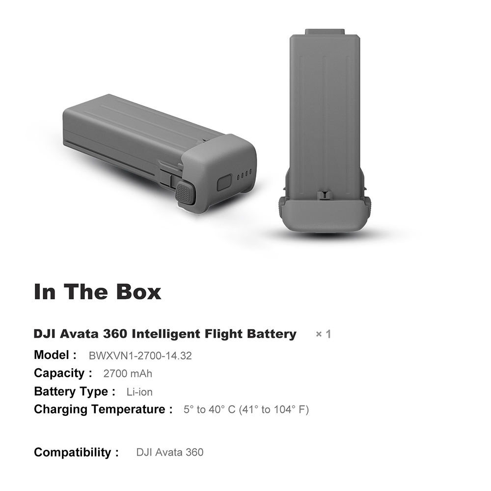 Batterie Avata 360 Grise