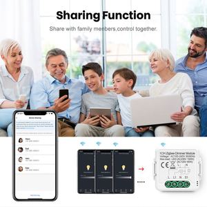 Zigbee1/2ギャング調光器モジュールプッシュ調光器スイッチTuyaZigbeeスマートライト調光器Alexaで動作 - Product Image 5