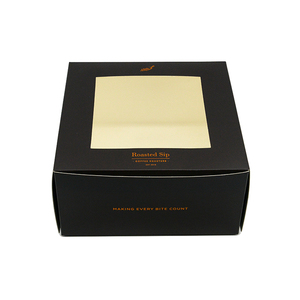 กล่องเค้กคัพเค้กแบบย่อยสลายได้ทางชีวภาพ12X12X12พร้อมหน้าต่าง <span class=keywords><strong>PVC</strong></span> สำหรับจัดเลี้ยงอาหาร - Product Image 5