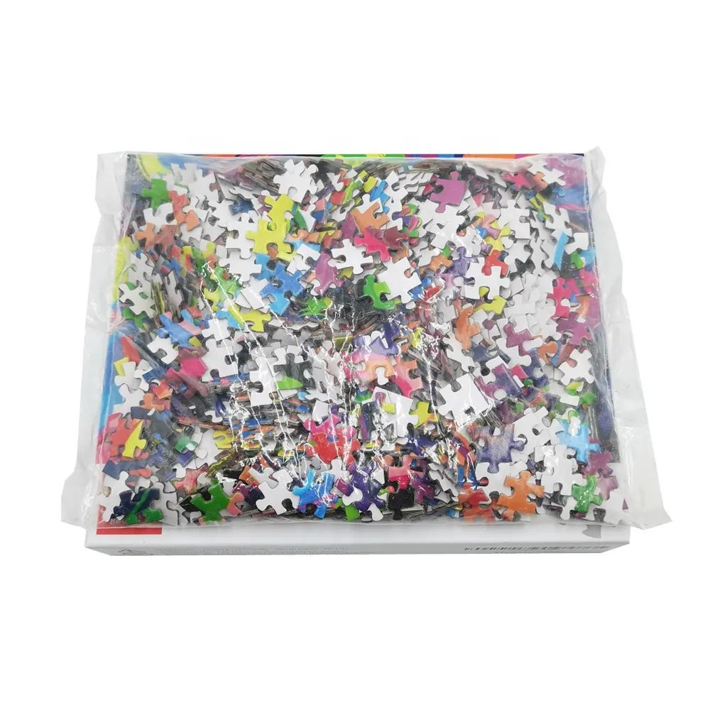 Jeu de Puzzle Design uni, 1000 pièces, découpe haute qualité, impression en papier, vente en gros, livraison gratuite