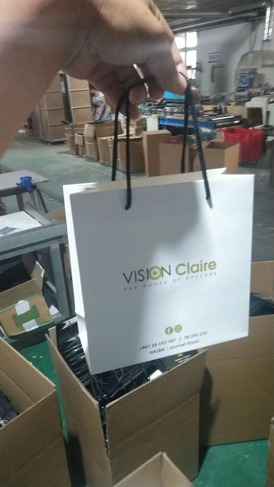 White Carry Paper Bag
