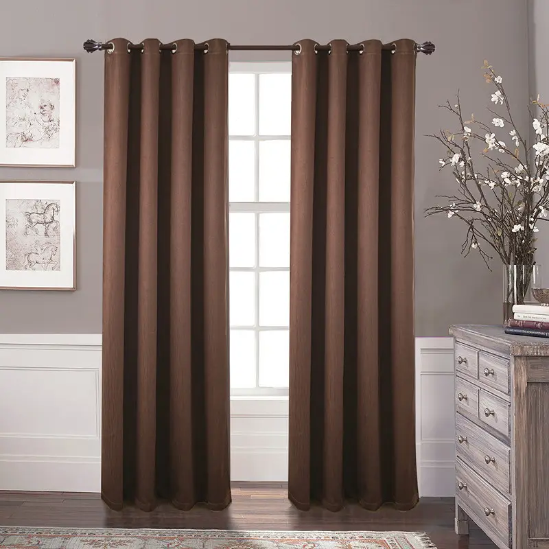 China Wholesale Simple Embossed Curtain Design Latest Blackout Window Curtain for the Living Room