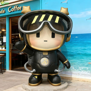 Tượng mô hình cậu bé không gian hiện đại bằng sợi thủy tinh gia cường nhựa (FRP) tùy chỉnh bán buôn, nhân vật hoạt hình sáng tạo dùng làm đạo cụ sự kiện thương mại, quà tặng doanh nghiệp - Product Image 5