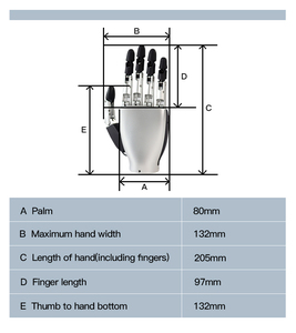 Robot de sistema servo de mano diestro biónico Mano robótica humanoide para robot humanoide e Inteligencia Artificial - Product Image 6