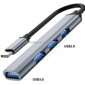 Type-C เป็น USB Splitter set Hub3.0 1ถึง4 USB หลายพอร์ตขยายคอมพิวเตอร์ฮับ USB Extender - Product Image 2