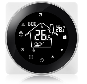 電気床下暖房用スマートサーモスタットWiFi、フロアセンサープローブ付きプログラミング温度コントローラー - Product Image 1