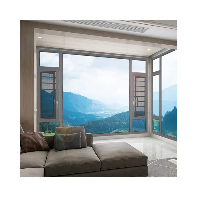 Fenêtres de qualité supérieure, fenêtres à battants en aluminium