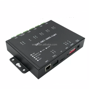 Преобразователь протокола ModbusTCP в DMX512 PLC управляет системой освещения сцены с контроллером освещения ламп WS2812 - Product Image 1