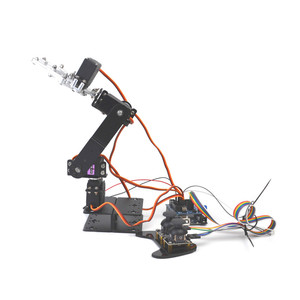 Vendita calda 4 dof braccio meccanico Robot per Arduino in lega di alluminio metallo telecomando maniglia Ps2 Kit