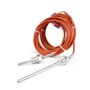 クラスa B温度センサー1/2NPT 1/4NPT 3/4NPTスレッドシリコンケーブルモデルPT100 - Product Image 1