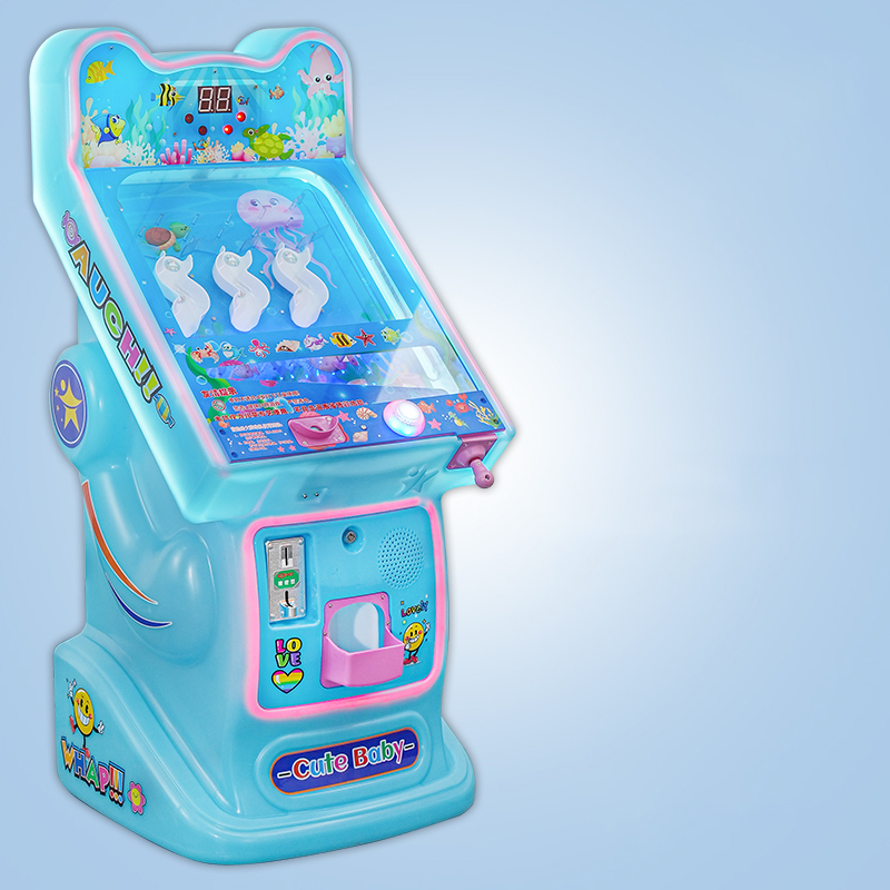 Blue Swinging Pinball Machine