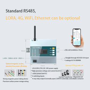 Modbus TCP/IP Trifásico Multifuncional Din Rail WIFI Medidor de energía 4G MQTT medidor de electricidad inalámbrico al por mayor - Product Image 6
