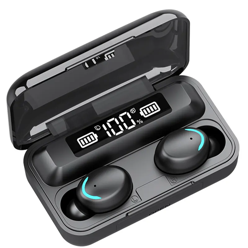 High quality Big Battery Capacity BT Truely Wireless TWS Earbuds air ear buds pods earphones headphones with power bank charger