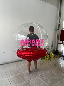 Xmas प्रदर्शन <span class=keywords><strong>inflatable</strong></span> बुलबुला पोशाक, अनुकूलित परेड इंफ्लेटेबल पारदर्शी गेंद सूट - Product Image 3