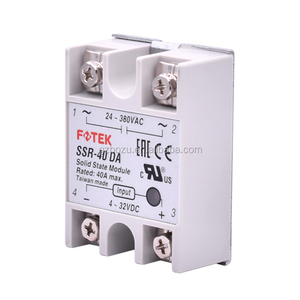 Однофазное твердотельное реле SSR-40DA dc-ac 40A фактически 3-32V dc 24 -380V AC SSR реле без защиты релейный модуль