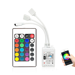 DC12V 24V Wifi RGB ИК 24 клавиши светодиодный контроллер WIFI RGB светодиодный контроллер работает с Google Assistant Alexa - Product Image 1