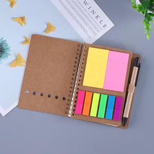 Großhandels anpassung mit druckbaren Logo-Spulen Haft notizen Kraftpapier-Notizbücher Notizen - Product Image 3